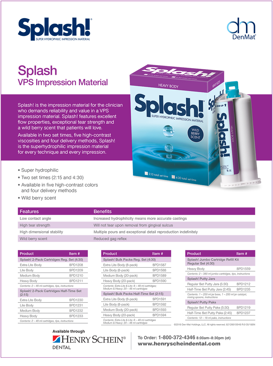 Splash VPS Impression Material